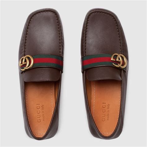 mens gucci driver leather|gucci drivers on sale.